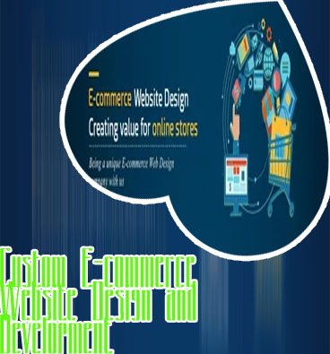 Custom ecommerce web design service