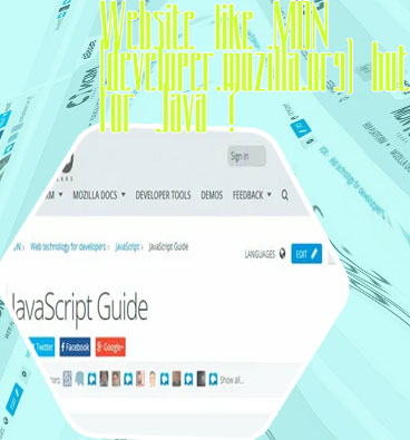 Mozilla mdn javascript